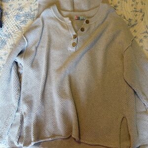 FREE PEOPLE HAILEE WAFFLE KNIT SET-HEATHER GRAY-S